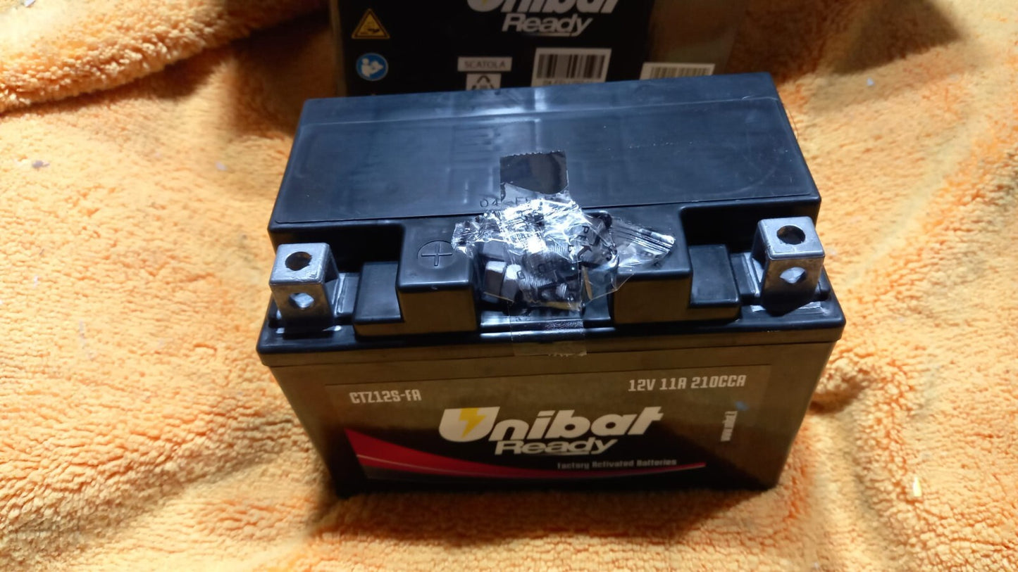 CTZ12SFA UNIBAT BATTERIA HONDA.APRILIA-YAMAHA T-MAX XP500F 530