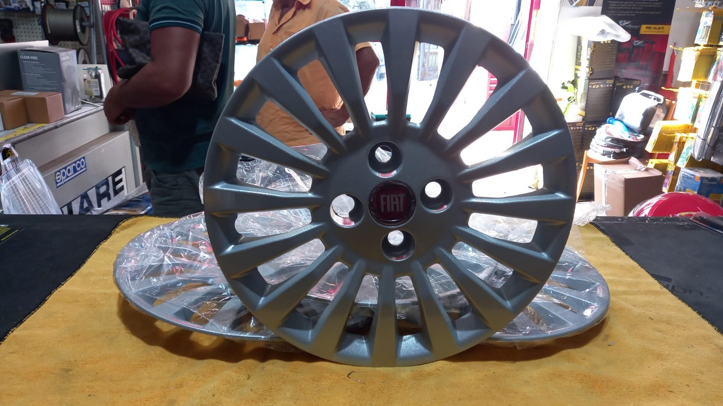 KIT 4 COPPE RUOTA COPRICERCHI PER FIAT PUNTO CLASSIC =IDEA CON CERCHIO 14''