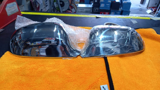 CALOTTE CROMATE COVER ADESIVE  SPECCHI RETROVISORI AUDI A4 DAL 2009 AL2015
