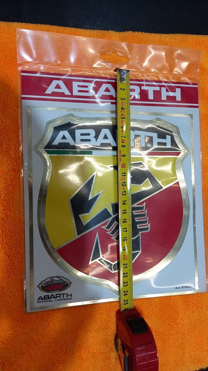 SCUDETTO ABARTH ADESIVO GIGANTE 25X20 CM.