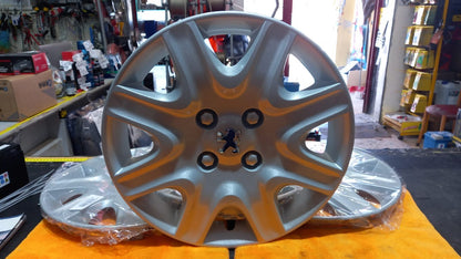 KIT 4 COPPE COPRICERCHI PER PEUGEOT 308 DAL 2007 IN POI CON CERCHIO 15''