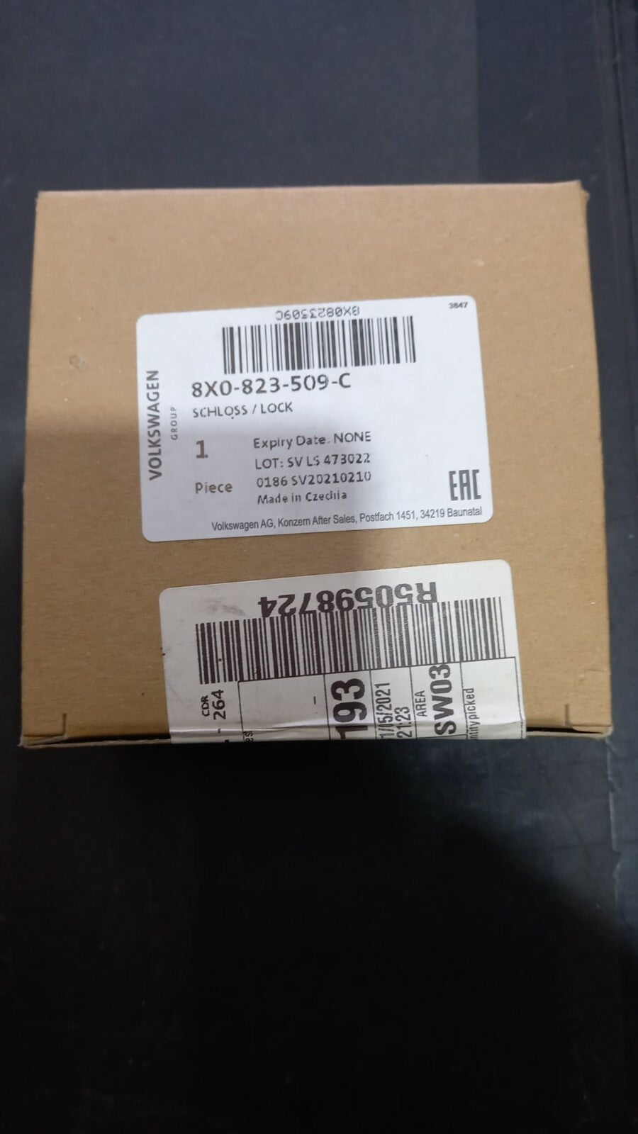 8X0823509C SERRATURA COFANO ANTERIORE AUDI A1 DAL 2010 IN POI