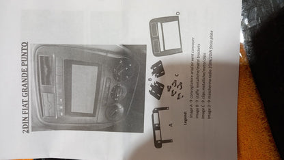 KIT MONTAGGIO MASCHERINA AUTORADIO DOPPIO DIN PER FIAT GRANDE PUNTO TUTTE