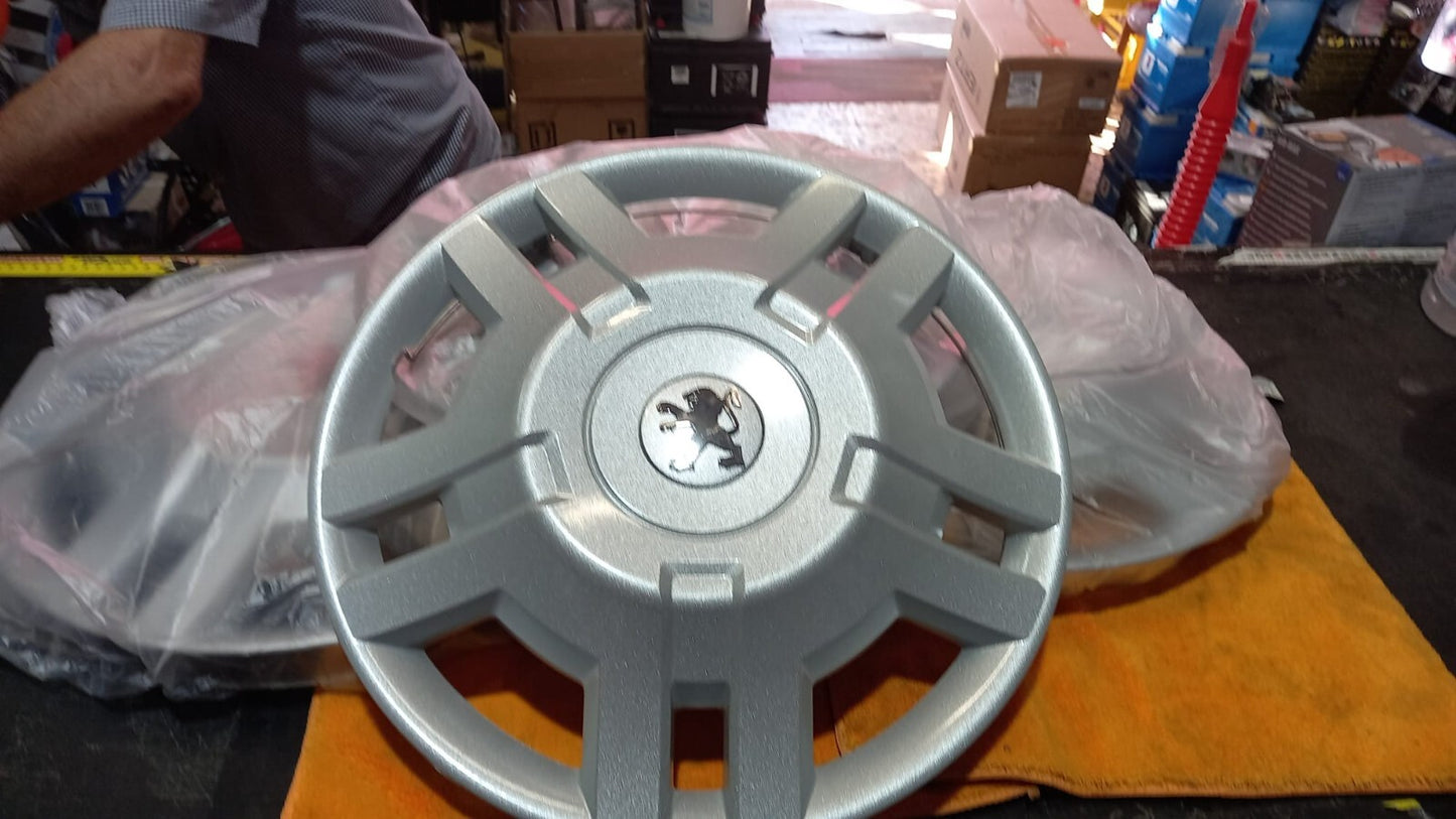 KIT 4 COPPE COPRICERCHI PEUGEOT BOXER DAL 2006 IN POI CON CERCHIO 15''