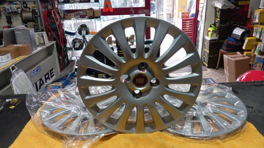 KIT 4 COPPE RUOTA  COPRICERCHI PER  FIAT  GRANDE PUNTO-PUNTO EVO CONCERCHIO 15''