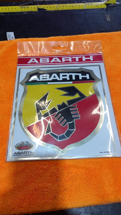 SCUDETTO ABARTH ADESIVO GIGANTE 25X20 CM.