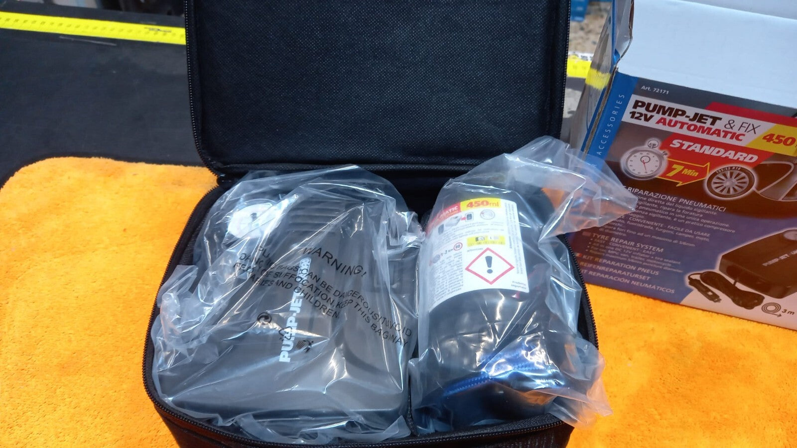KIT RIPARAGONFIAGOMME, RIPARA PNEUMATICI,FORATURE,AUTO ,SUV ,CARAVAN ,