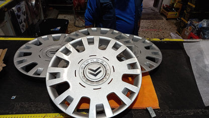 KIT 4  COPPE COPRICERCHI RUOTE PER  CITROEN C4 CON CERCHIO 15'' TUTTE
