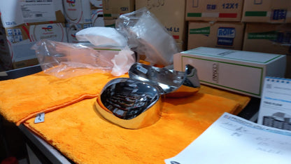 COPPIA CALOTTE  CROMATE GRANDE PUNTO DAL 2005=  FIAT 500 DAL 2007 IN POI
