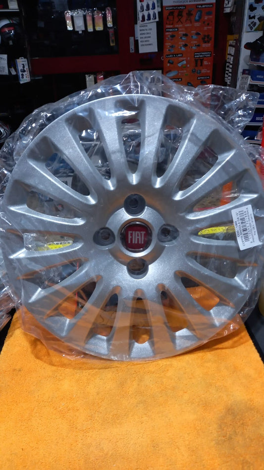 KIT 4 COPPE COPRICERCHI PER FIAT PUNTO ,PUNTO EVO DAL 2009 IN POI CERCHIO 15''