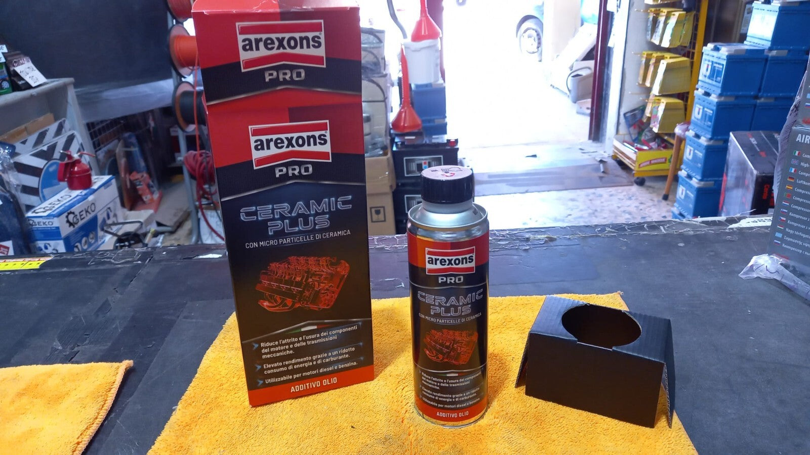 ADDITIVO OLIO CERAMICO AREXON UTILIZZABILE PER MOTORI A BENZINA E DIESEL