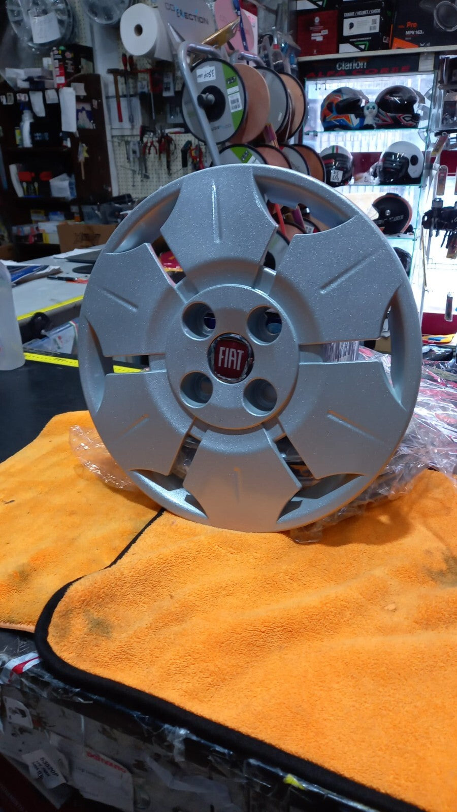 KIT 4 QUATTRO  COPPE COPRICERCHI RUOTA FIAT PANDA DAL 2003 IN POI CERCHIO 13''