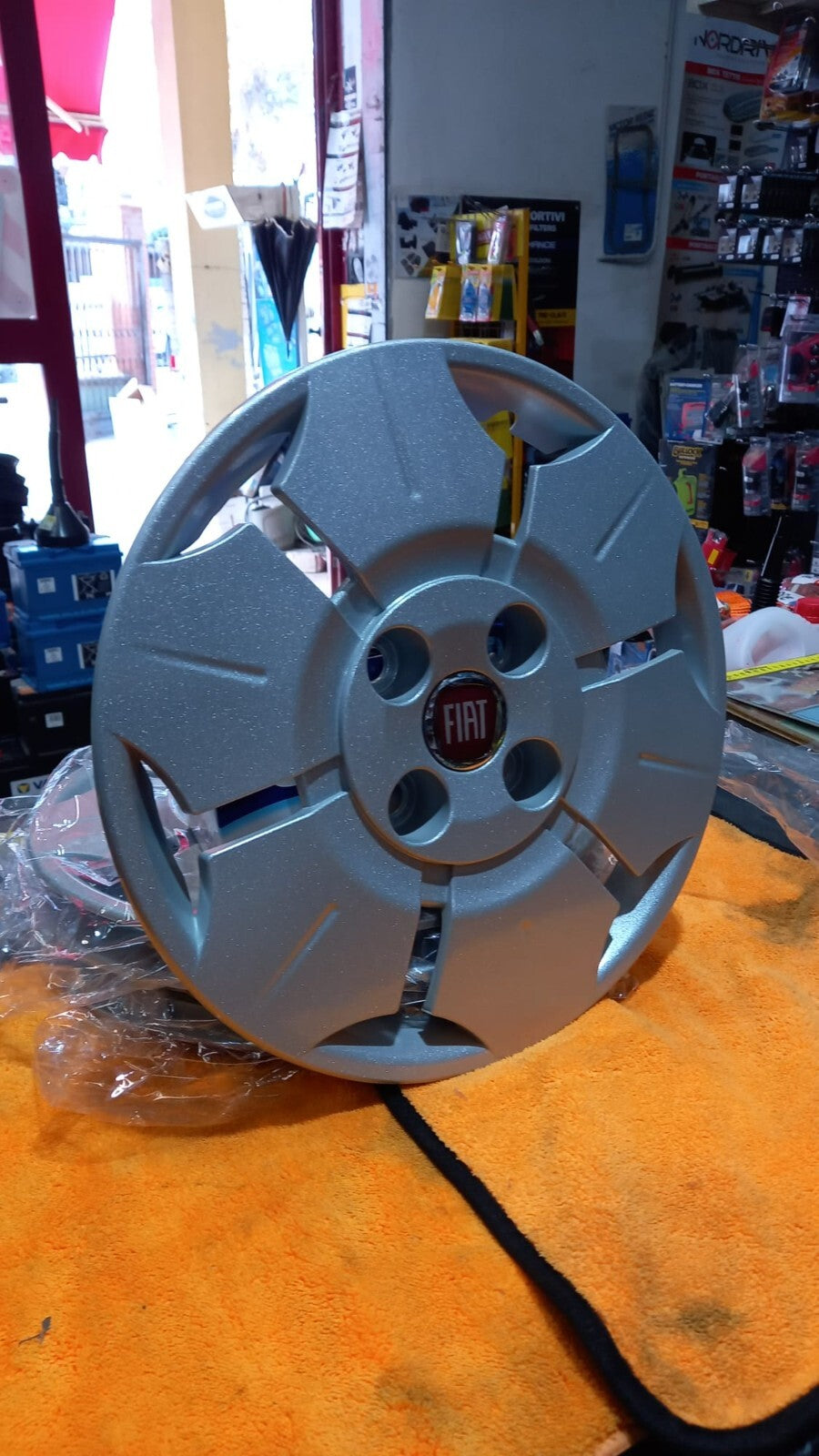 KIT 4 QUATTRO  COPPE COPRICERCHI RUOTA FIAT PANDA DAL 2003 IN POI CERCHIO 13''