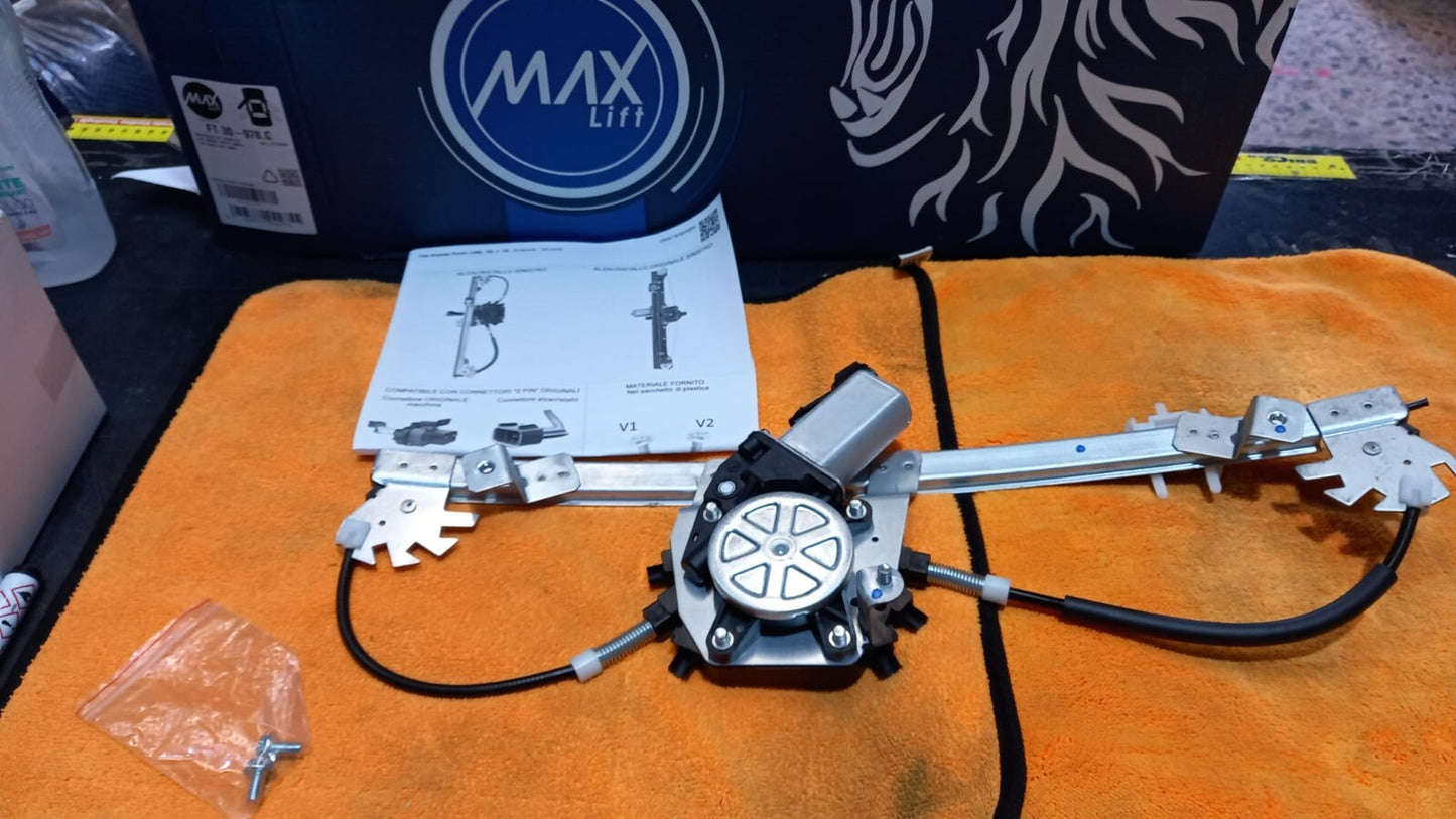 ALZAVETRO CON  MOTORINO SX SINITRO  FIAT GRANDE PUNTO -PUNTO EVO, PUNTO2012 TUTT