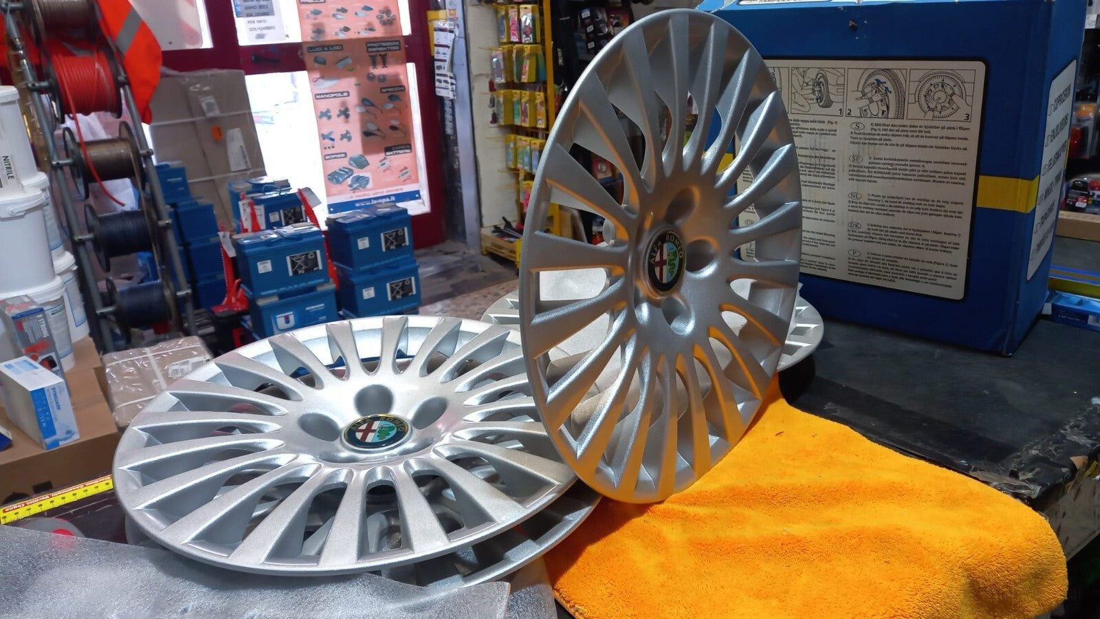 KIT 4 COPPE COPRICERCHI ALFA  ROMEO 159 TUTTE CON CERCHIO 16''