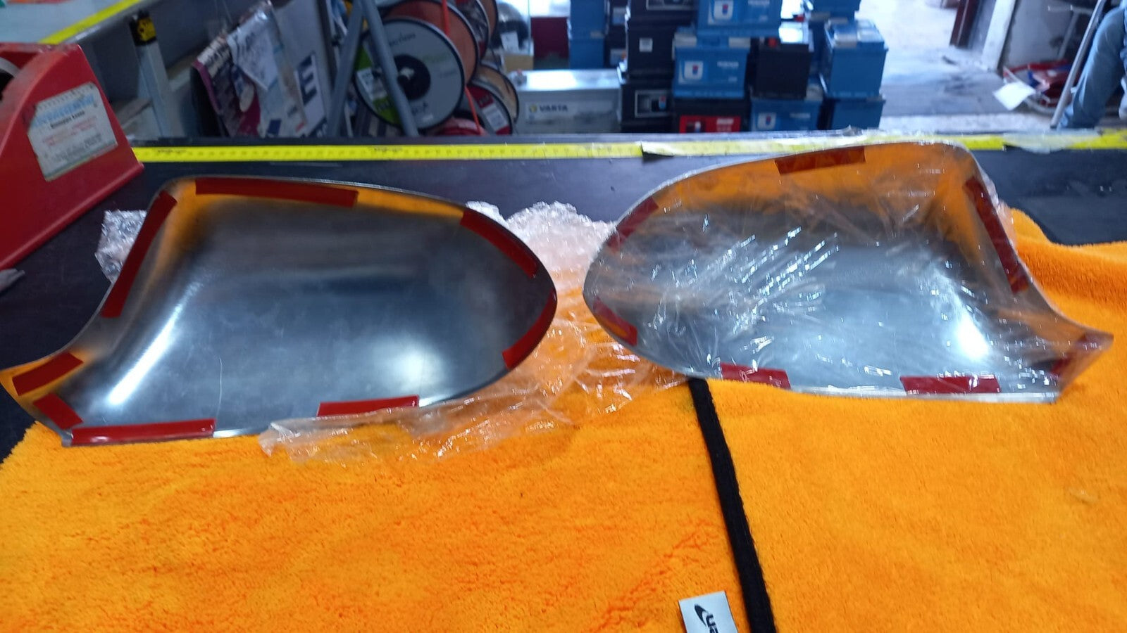 CALOTTE CROMATE COVER ADESIVE  SPECCHI RETROVISORI AUDI A4 DAL 2009 AL2015