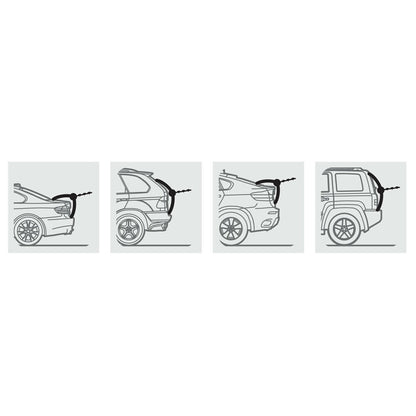 N50010 PORTABICI POSTERIORE PER AUTO,SUV,BERLINA TRASPORTA 3 BICI BICICLETTE