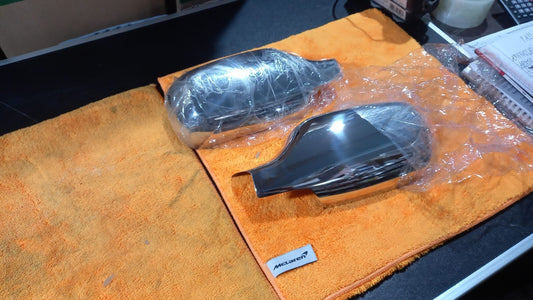 COVER CALOTTE CROMATE  RETROVISORE SPECCHIO RENAULT CLIO DAL 2005 IN POI