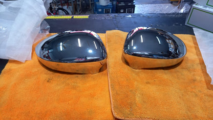 COPRISPECCHI CALOTTE CROMATE FIAT GRANDE PUNTO ,PUNTO ,PUNTO EVO,TUTTE DAL 2005 