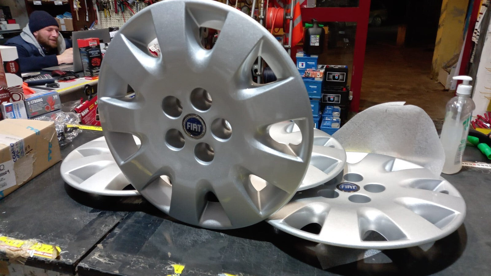 KIT 4 COPPE COPRICERCHI PER FIAT CROMA 2005 CON CERCHIO 16''